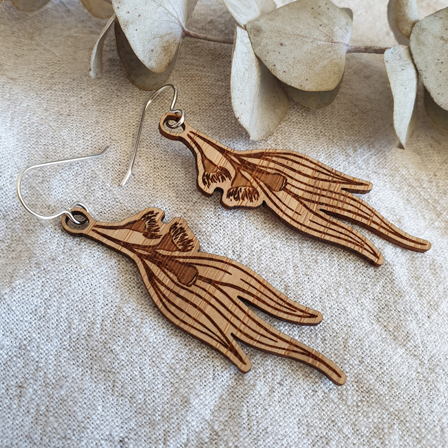 Eucalyptus Bamboo Earrings