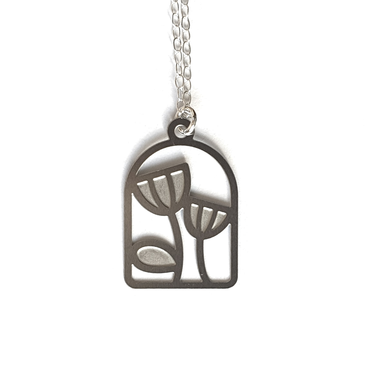 SECONDS Arched Floral Pendant