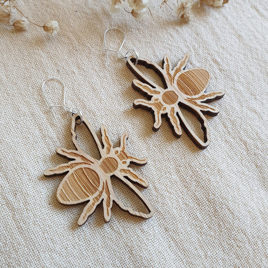 Bamboo Bee Earrings