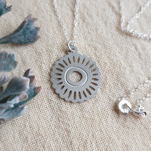 Load image into Gallery viewer, Kira &amp; Eve Oceanic Small Pendant Stainless Steel Necklace in Stainless Steel &amp; Sterling Silver
