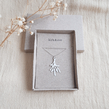 Load image into Gallery viewer, Kira &amp; Eve Staghorn Coral Pendant Stainless Steel Necklace in Stainless Steel &amp; Sterling Silver
